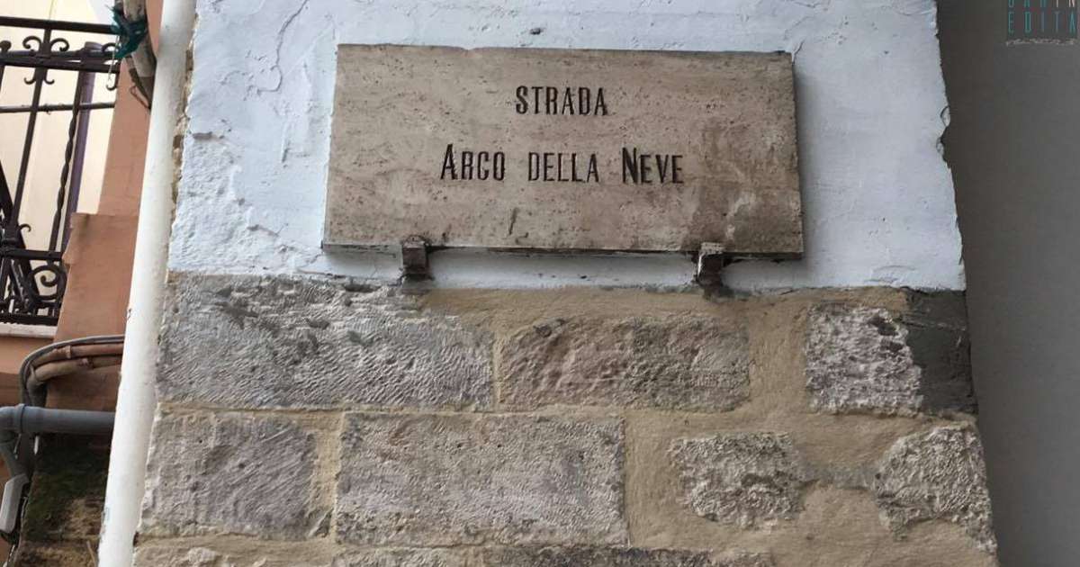 Bari, l'Arco della Neve: dove i fiocchi si trasformavano in ghiaccio da vendere